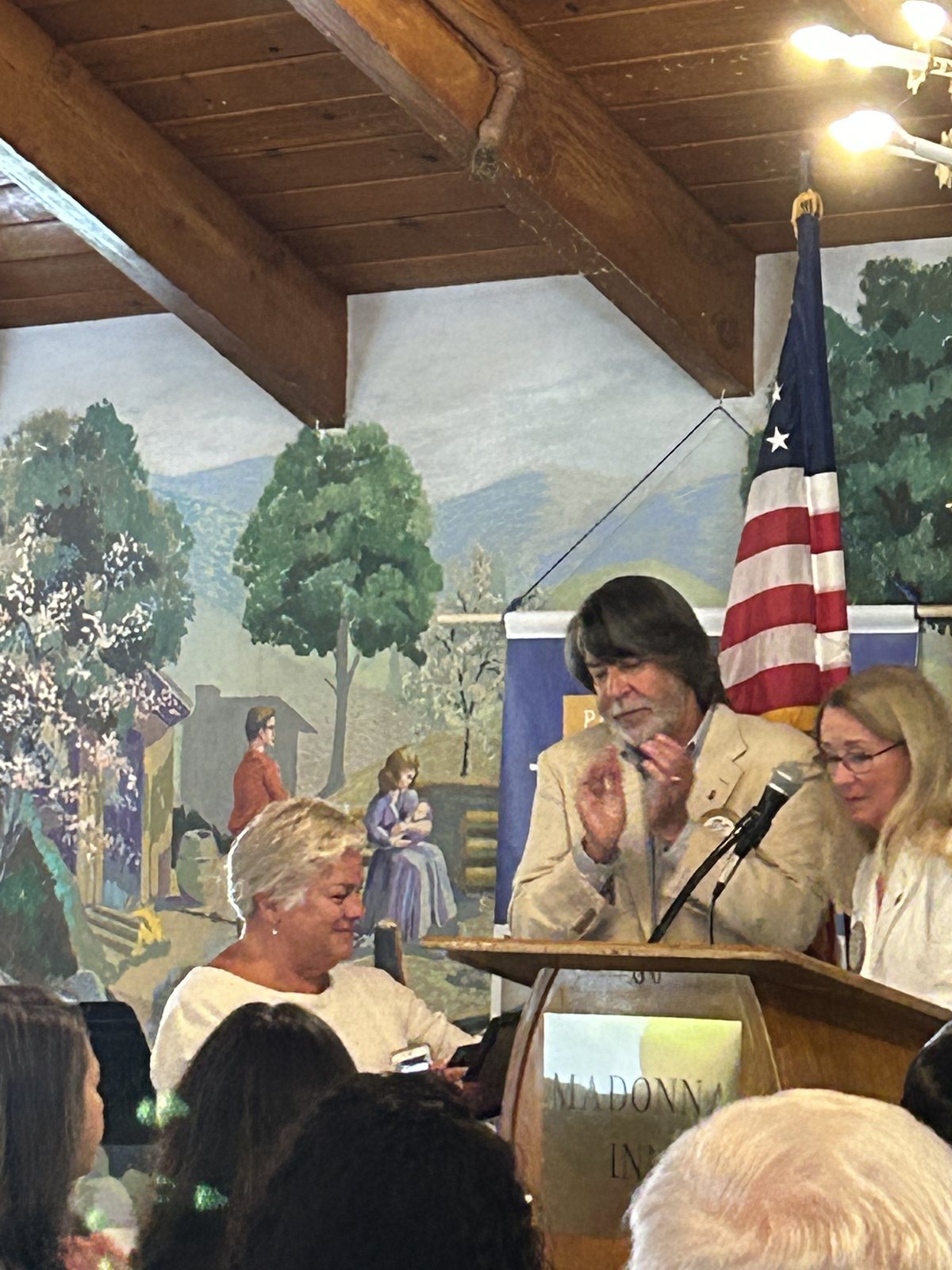 The Rotary Club of San Luis Obispo presenting Colleen Martin with the Paul Harris Fellow honor